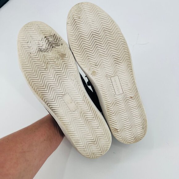 All Saints Sheer Leather Shimmer Trainers 01-11-94‎ Metallic Gold Sizer 10 - Picture 8 of 12